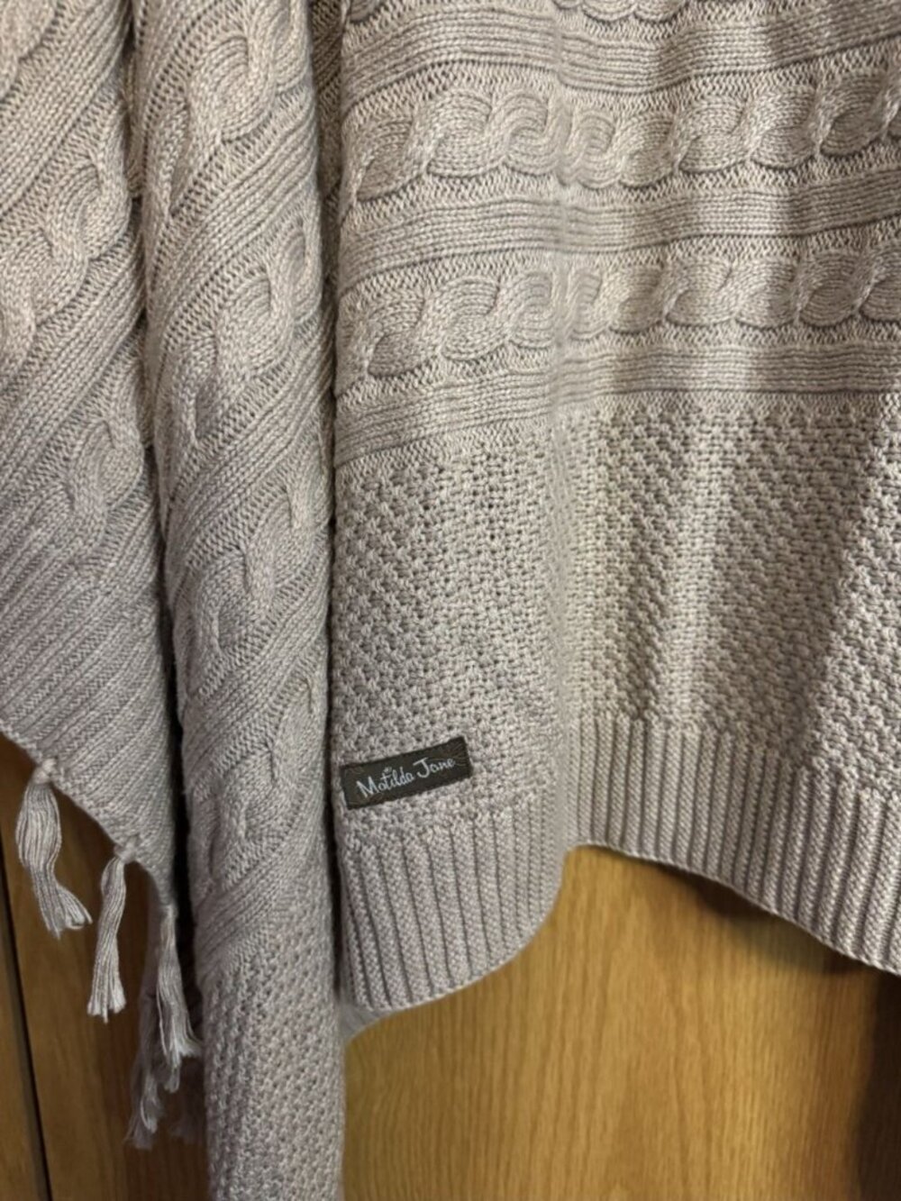 MATILDA JANE Cardigan SMALL Cozy Cable knit Outerwear Sweater Vest Boho Casual - Picture 8 of 8